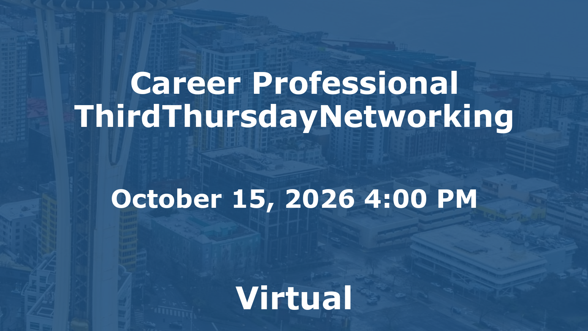 Career Professional ThirdThursdayNetworking event image